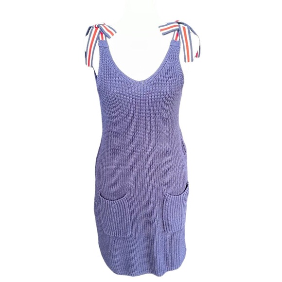 6ixty 8ight Women's Patriotic Swim Cover Up Dress Red White Blue Size Small Yarn - Picture 1 of 14